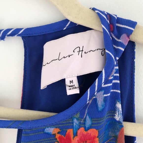 Charles Henrey Womens Tropical Floral Coconut Girl Cruise Shift Sundress medium - Picture 6 of 8